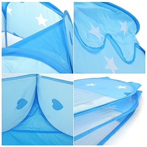 Princess Play Tent, portable develop intelligence energetic consumption Ball Pool Indoor Outdoor Teepee-blue - Image 7