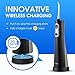 Portable Water Flosser with Wireless Quick Charge Station, X-WAVES IPX7 Waterproof Oral Irrigator, Cordless Dental Flosser, Long-Lasting Battery Life, 4 Pressure Modes, Perfect for Travel
