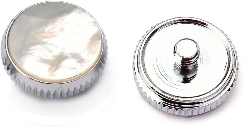 Alnicov White Shell Inlay Trumpet Finger Buttons Sliver for Trumpet Replacement 3pcs - Image 5
