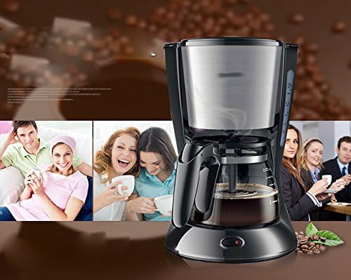 GCCI Coffee Machine Home Automatic American American Small Drip Coffee Pot,Black