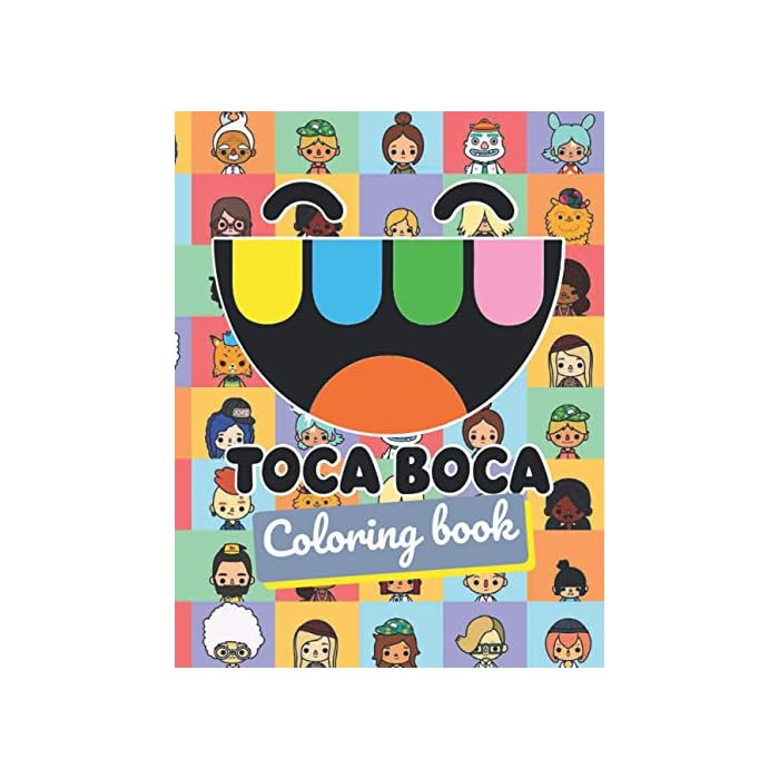 Buy Toca Boca coloring book: Perfect christmas gift with +30 design and