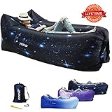 yeacar Inflatable Lounger Air Sofa, Portable Waterproof Indoor or Outdoor Inflatable Couch for Camping Park Hiking Travelling Picnics Pool Music Festivals and Beach Party