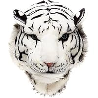 Glanzzeit 3D Animal Head Backpack Cool Design Panda Tiger Lion Panther Knapsack (Large, White Tiger)