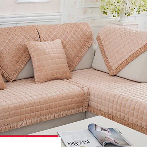 Winter padded plush sofa cushions/ fashion slip sleeve cover/European flannel solid wood cushion-A 70x210cm(28x83inch)