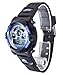 Water Resistant Digital Sports Wrist Watches for Ages 5-15 Kids Boy Girl with Back Light Blue FSX-519G