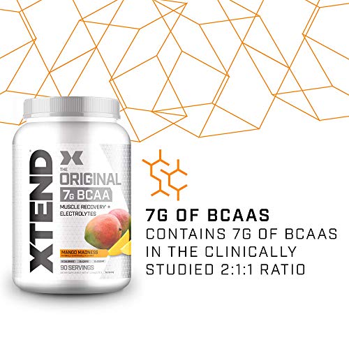 Xtend Original Bcaa Powder Mango Madness Sugar Free Post Workout Muscle Recovery Drink With Amino Acids 7g Bcaas For Men Women 90 Servings Pricepulse