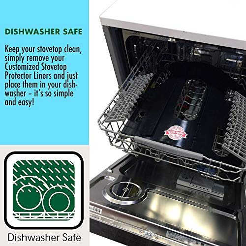 Samsung Stove Protector Liners - Stove Top Protector for Samsung Gas ranges - Customized - Easy Cleaning Stove Liners NX58M6630SS/AA - Thumbnail 3