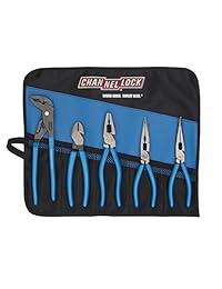 Channellock roll-53 E-Series Juego de alicates de herramientas con Rollo de herramienta, 5-Piece