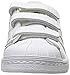 adidas Originals Superstar CF C Shoe (Little Kid),White/White/Black,2 M US Little Kid