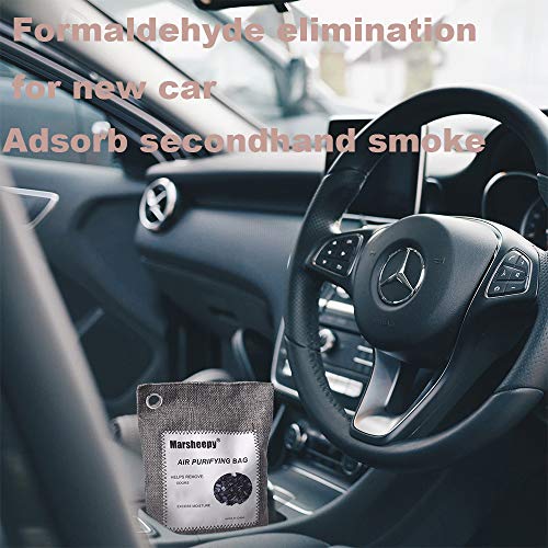 image for Marsheepy 12 Pack Natural Bamboo Activated Charcoal Air Purifying Bags