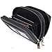 Alpine Swiss Womens Accordion Organizer Wallet Leather Credit Card Case ID,Black,One Size