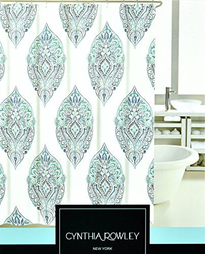 Bohemian Style Block Print Shower Curtain By Cynthia Rowley