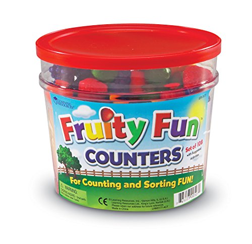 Learning Resources Fruity Fun Counters, Set of 108