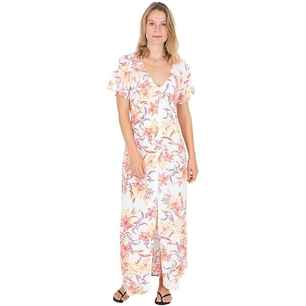 Amazon.com: Hurley Womes Tiered Maxi Dress - Animal Print