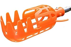 HANZIUP Plastic Fruit Picker Basket Head, Labor Saving Tool Fruits Catcher for Harvest Picking Apple Mango Pear Peach Mango Kiwi Lemon Cherry