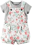 Carter's 2 Piece Floral Shortall Set (Baby)