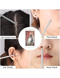 Endoscopio de oreja, microscopios USB, boroscopio, cámara de inspección de otoscopio 3in 1 USB impermeable 6 ...
