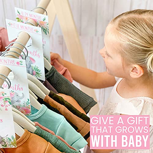 6 Baby Closet Size Dividers Baby Girl Elephant Baby Closet Dividers