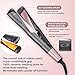 LIUMY Professional Salon Hair Straightener and Curler 2 in 1, Tourmaline Ceramic Twisted Flat Iron, with LCD Digital Display, Adjustable Temp and Auto Shut-Off, Suitable for All Hair Quality. (black)thumb 3