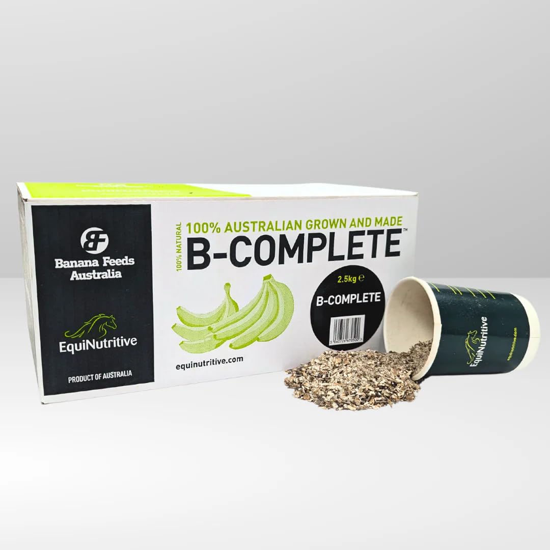 EquiNutritive B-Complete - Horse Gut Supplement - 100% Natural Prebiotic Support for Gastric Ulcers and Excess Acid - Equine Digestive Gut Balancer - Dried Green Bananas (1 kg)