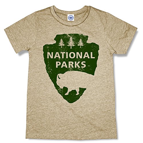 Hank Player U.S.A. National Parks Men's T-Shirt (XL, Heather Khaki)