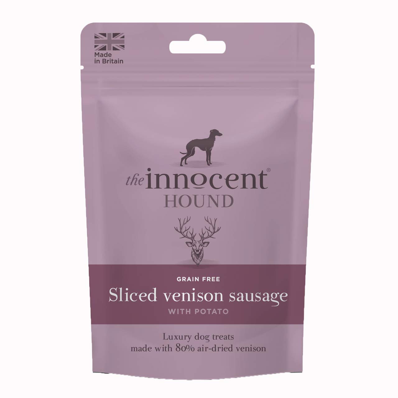 The Innocent Hound Venison Sausages with Chopped Apple, 7-Piece