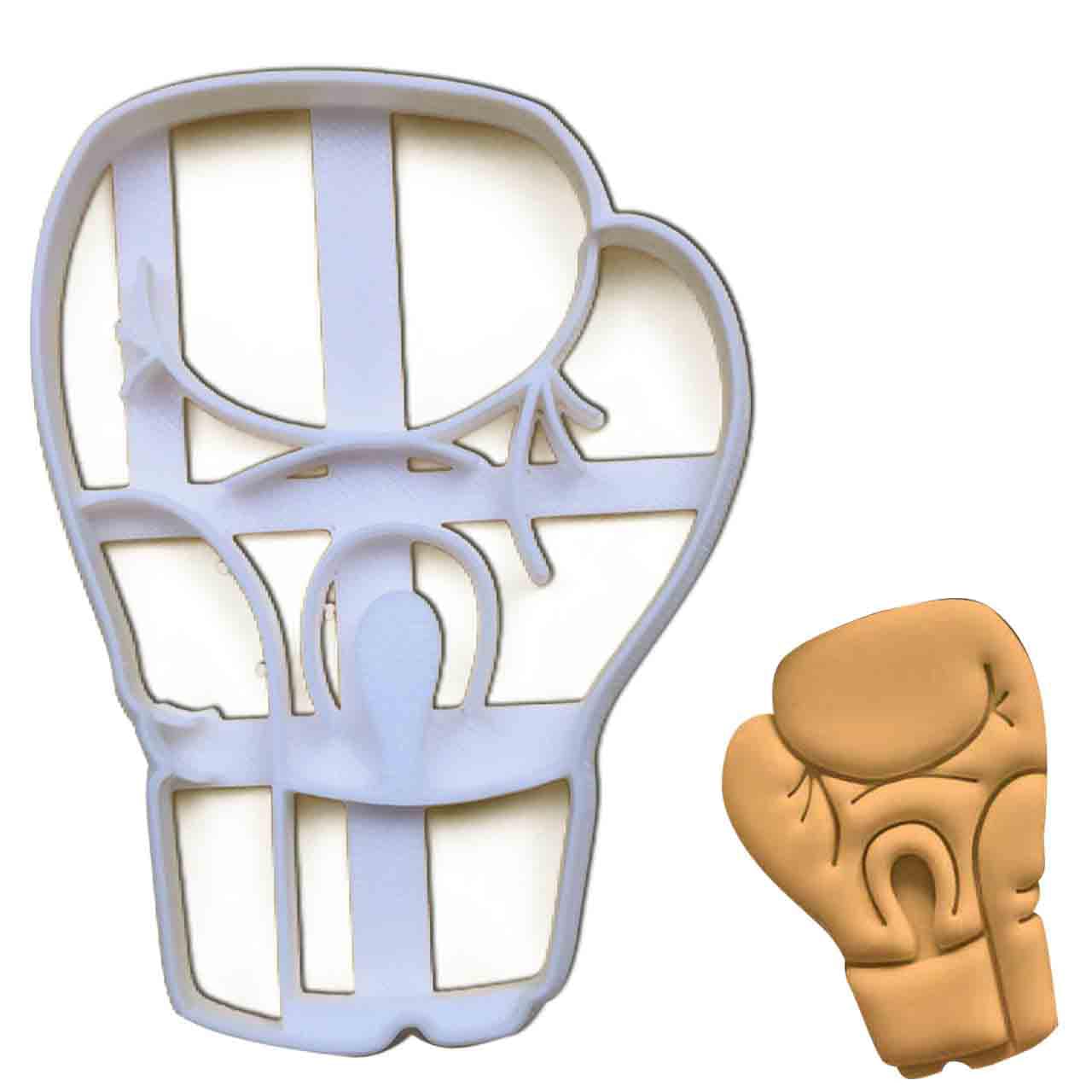 BAKERLOGY Boxing Glove (Palm) Cookie Cutter - Detailed Biscuit Cutter Design for Baking and Crafts, Ideal on Fondant, Dough, Clay
