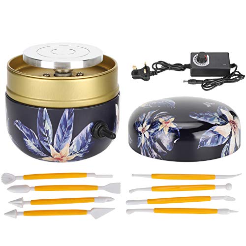 Potter's Wheel Machine | Mini Electric Pottery Ceramic Machine | Portable Pottery Wheel for Adult/Kid/Beginners Clay Wheel Machine Manual DIY Tool for Handicrafts/School Teaching/Hobbies(UK)