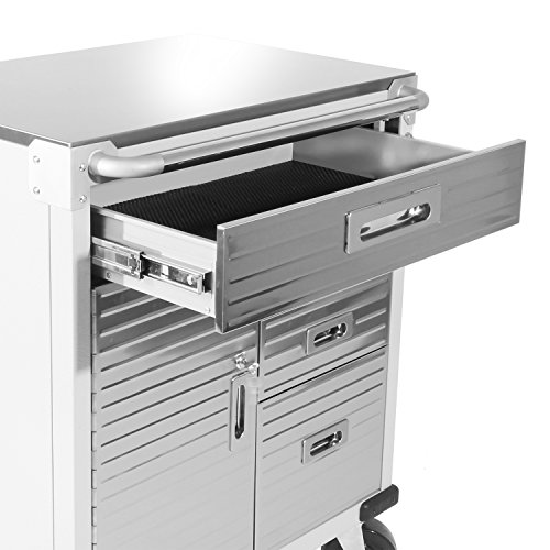 Seville Classics Rolling Storage, 28" W x 18" x 34.5" H, Grey