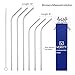 Stainless Steel Straws, FDA and IFGB Approved Reusable 10 and 8 Inch Drinking Straw Set 6 Straws For 20 and 30 oz Yeti Tumbler Rtic Ozark Trail Rambler Cups Only Verity Straws