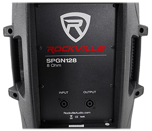 Rockville SPGN128 12 Inches Passive 1200W DJ PA Speaker ABS Lightweight Cabinet 8 Ohm - Thumbnail 6