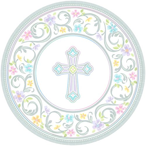 Inspirational Religious Party Supplies And Decorations For Baptism Confirmation Holy Communion Dedication Themed Plates… - Image 3
