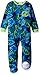 Peas & Carrots Boys' Big Micro Fleece Footed Blanket Sleeper, Sports, 4T