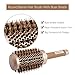 FIXBODY Round Barrel Anti-Static Hair Brush with Boar Bristles, Nano Thermal Ceramic Coating & Ionic Tech for Hair Blow Drying, Styling, Curling, Straightening, Add Volume & Shine (3.3 inch)
