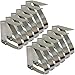 Zicome Set of 12 Adjustable Stainless Steel Table Cloth Clip Clamps for Home Pratry Wedding Banquet Outdoor Picnic