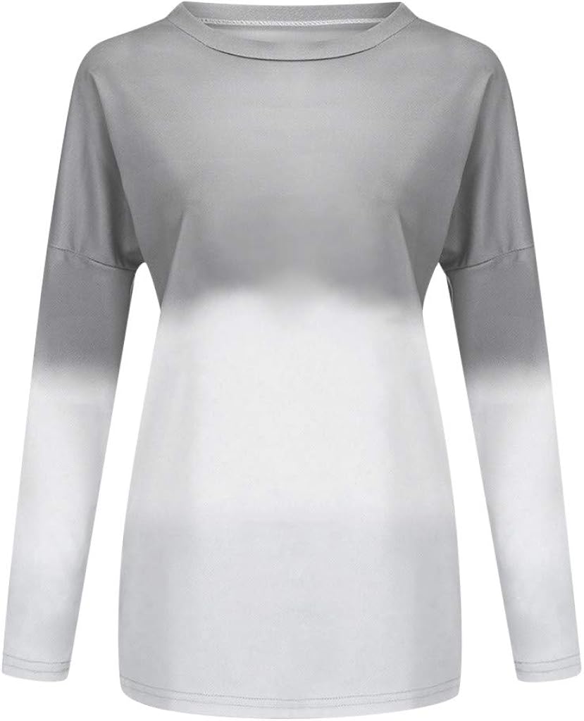 VEKDONE Women Tie Dye Sweatshirt Casual Lightweight Soft Cozy Slouchy Loose Crewneck Pullover Tunic Tops Plus Size at  Women’s Clothing store