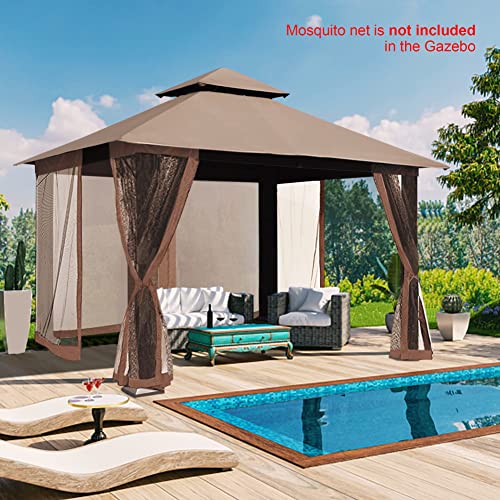 EliteShade Titan 10x13ft Patio Gazebo, Sunbrella UPF 50+ UV Protection, Aluminum Frame image 25