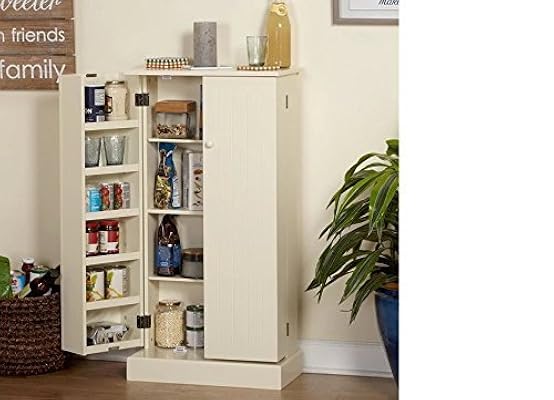 Pine Utility Kitchen Pantry for Storage and Organization Needs