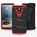 LG G6 Case, Zizo [Bolt Series] with FREE [LG G6 Screen Protector] Kickstand [12 ft. Military Grade Drop Tested] Holster Belt Clip - LG G6