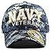 THE HAT DEPOT 1100 Official Licensed Military 3D Embroidered Logo Veteran Cap (Navy-Blue Digital Camo)