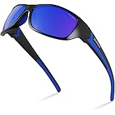 DEAFRAIN Polarized Sports Sunglasses for Men Women Driving Fishing Cycling Running UV Protection