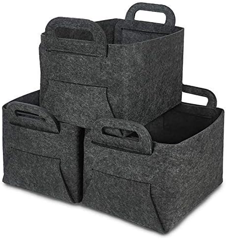 KTDT Cesta de Almacenamiento Plegable, Adecuada para 3 armarios, Cesta