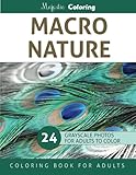 Macro Nature: Grayscale Photo Coloring Book for Adults by 