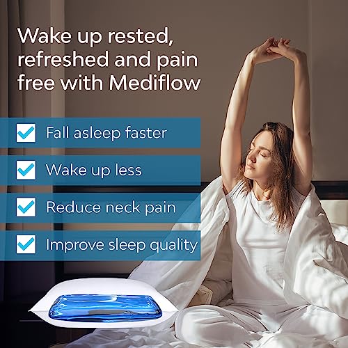 Mediflow Fiber Water Pillow Adjustable Pillow for Neck Pain Relief