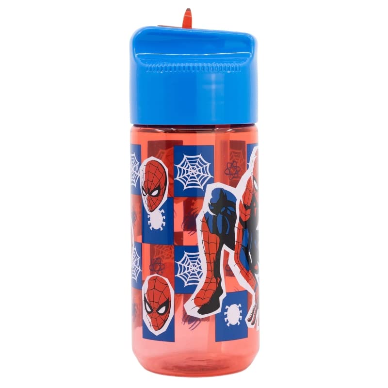 bunchy Premium Hydro Bottle - Spiderman Arachnid Water Bottle with 430 ml - Ideal for School, Nursery or Leisure, Water Bottle BPA-Free