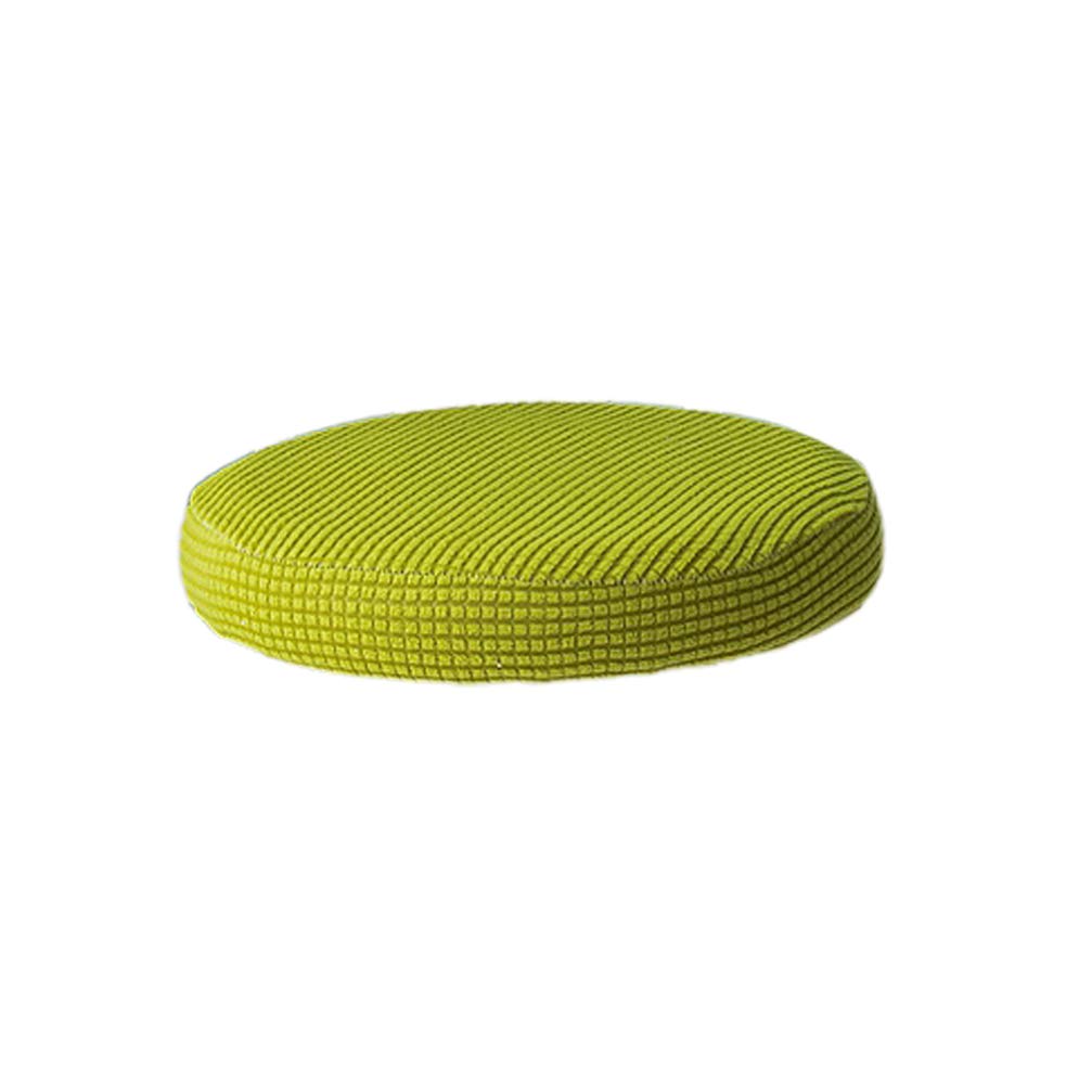 Breathable Round Bar Stool Cover Elastic Padding Cushion Protectors(Yellow)