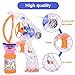 KKONES Bubble Gun Bubble Blower with LED Flashing Lights and Music, Bubble Toy for 1 2 3 4 5 Year Old Girls and Boys