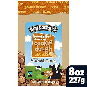 Image of Ben & Jerry's Dough Chunks Peanut Butter Chocolate Chip Cookie Dough, 8 oz (frozen)