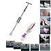 HiYi Paintless Dent Removal Tool Car Stainless Steel Auto Dent Repair Kit 2 in 1 Slide Hammer Hand Puller with 24 Pcs Different Size Glue Tabs