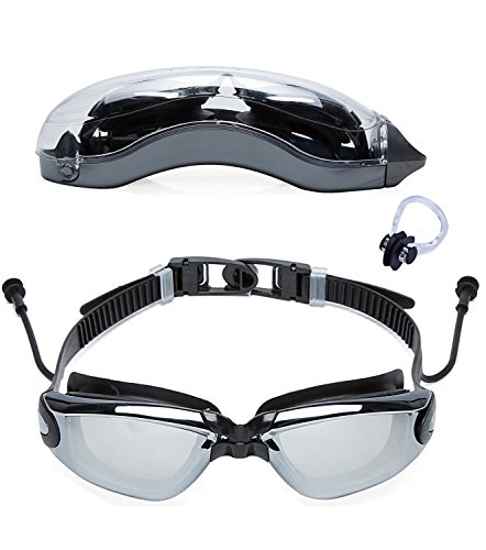 Swimming goggles, anti-fog lens, swim glasses watertight anti fog…